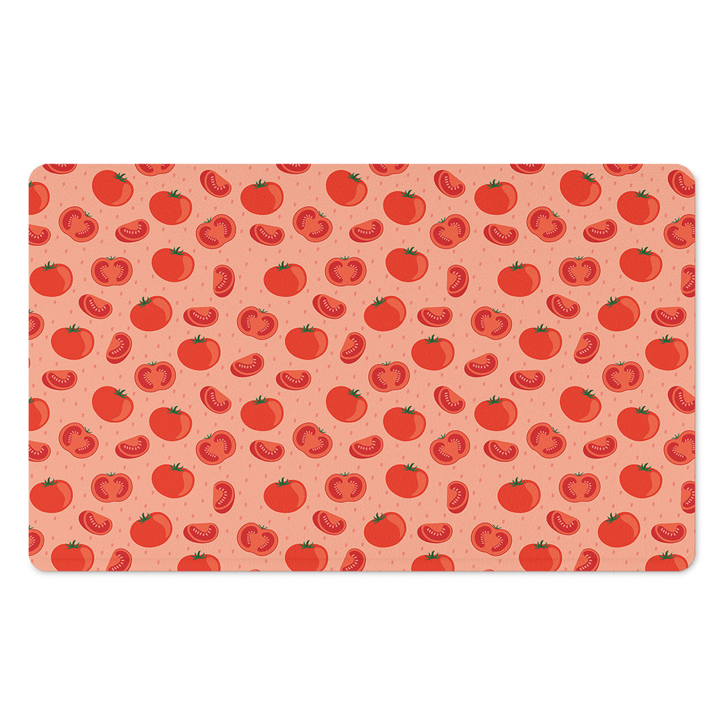 Cute Tomato Pattern Print Polyester Doormat