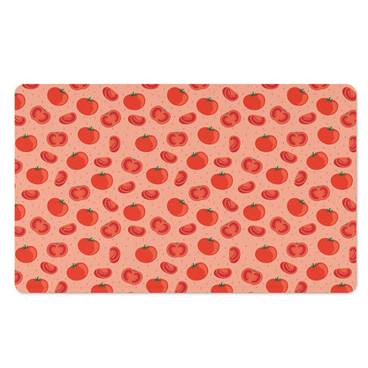 Cute Tomato Pattern Print Polyester Doormat