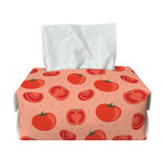 Cute Tomato Pattern Print Rectangle Tissue Box Cover