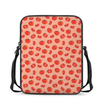 Cute Tomato Pattern Print Rectangular Crossbody Bag