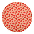 Cute Tomato Pattern Print Round Blanket