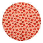 Cute Tomato Pattern Print Round Blanket