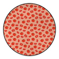 Cute Tomato Pattern Print Round Floor Mat