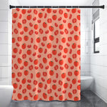 Cute Tomato Pattern Print Shower Curtain