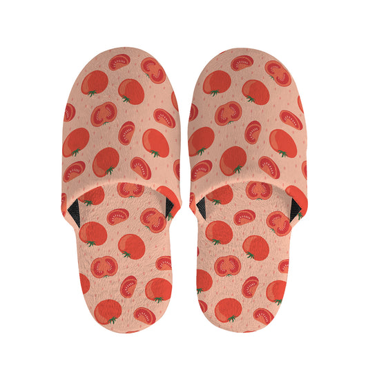 Cute Tomato Pattern Print Slippers