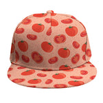 Cute Tomato Pattern Print Snapback Cap