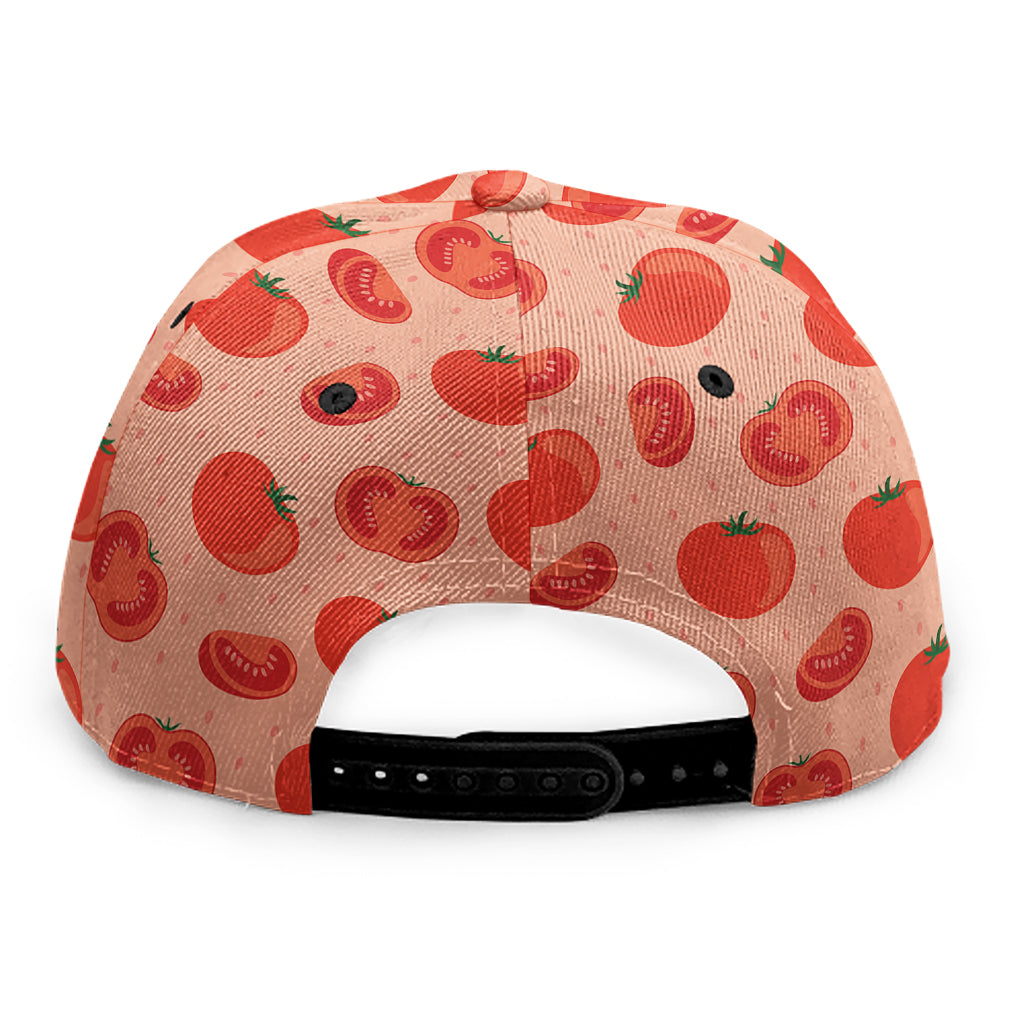 Cute Tomato Pattern Print Snapback Cap