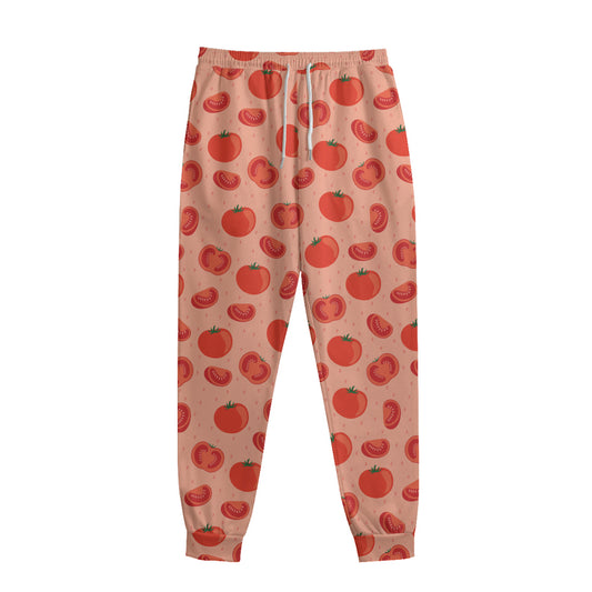 Cute Tomato Pattern Print Sweatpants