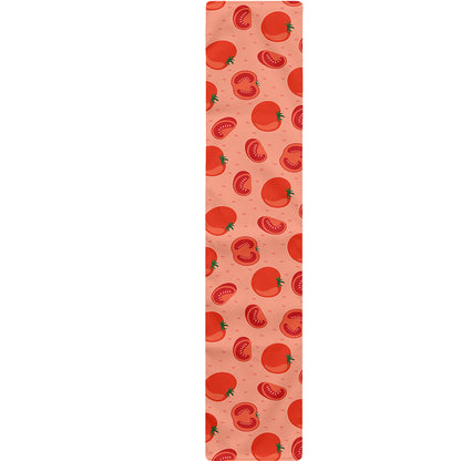 Cute Tomato Pattern Print Table Runner