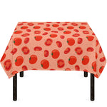 Cute Tomato Pattern Print Tablecloth