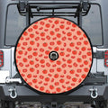 Cute Tomato Pattern Print Tire Cover With Camera Hole