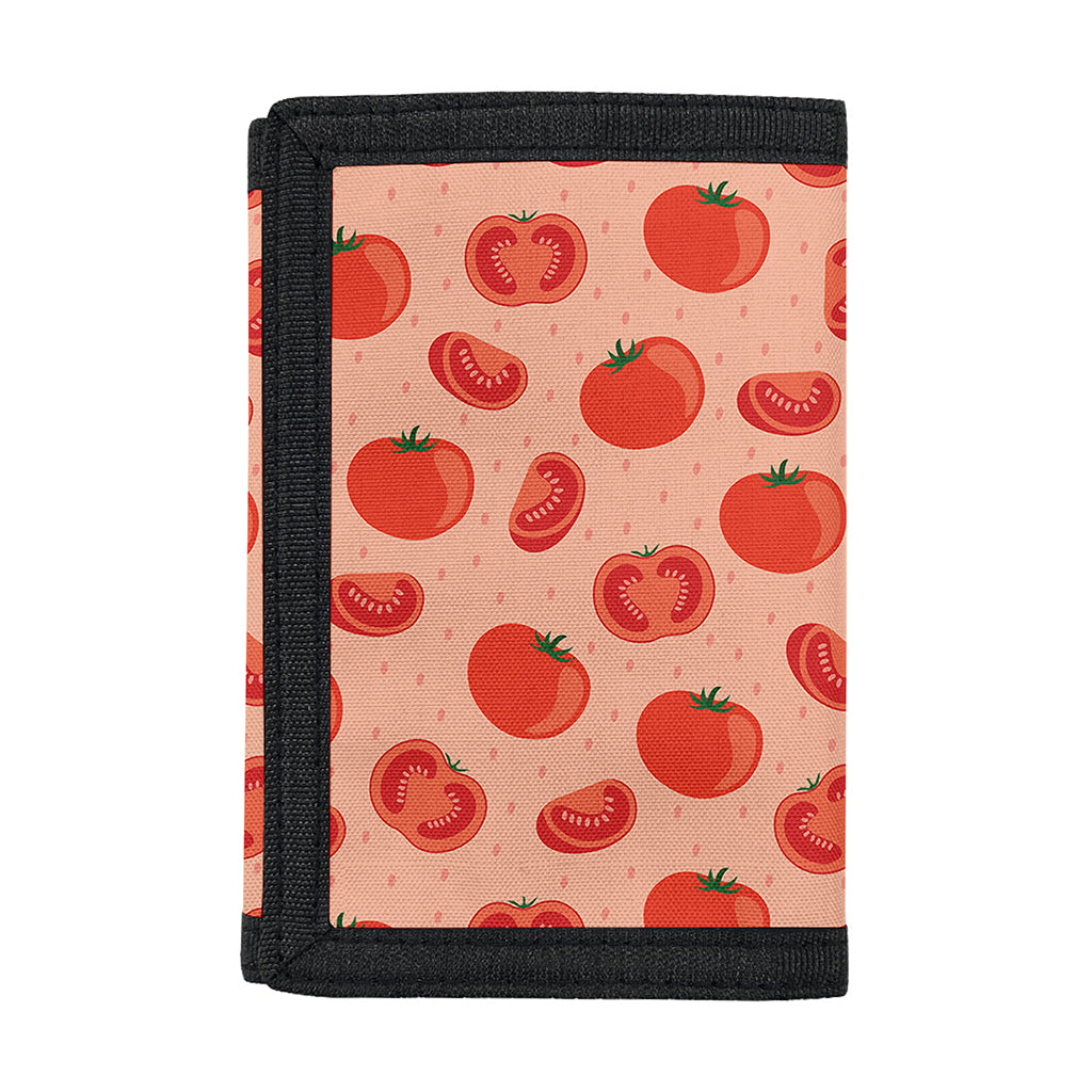 Cute Tomato Pattern Print Trifold Wallet