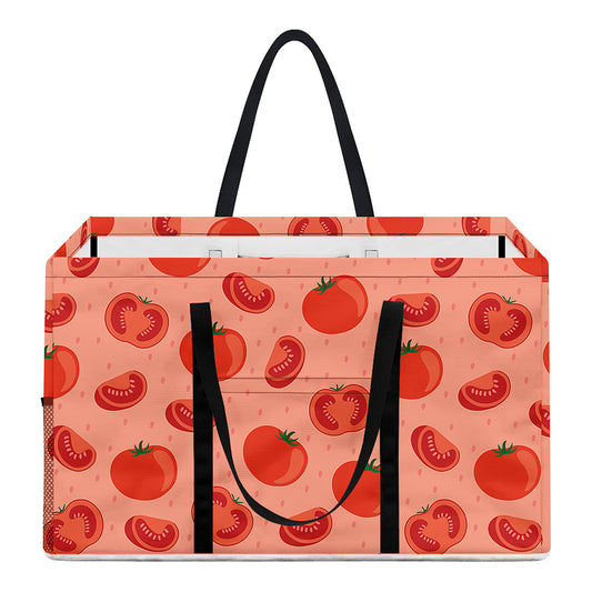 Cute Tomato Pattern Print Utility Tote Bag
