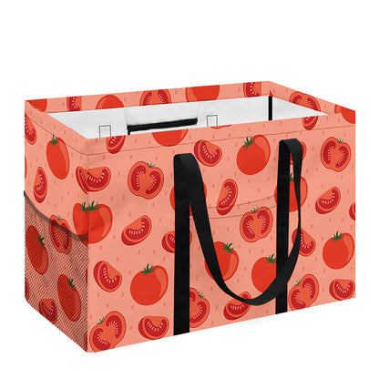 Cute Tomato Pattern Print Utility Tote Bag