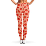Cute Tomato Pattern Print Women's Leggings