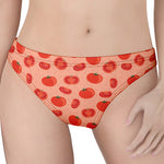 Cute Tomato Pattern Print Women's Thong