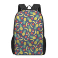 Cute Tropical Fruits Pattern Print 17 Inch Backpack