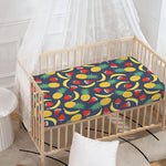 Cute Tropical Fruits Pattern Print Baby Crib Sheet
