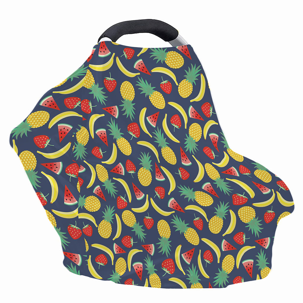 Cute Tropical Fruits Pattern Print Baby Seat Cover