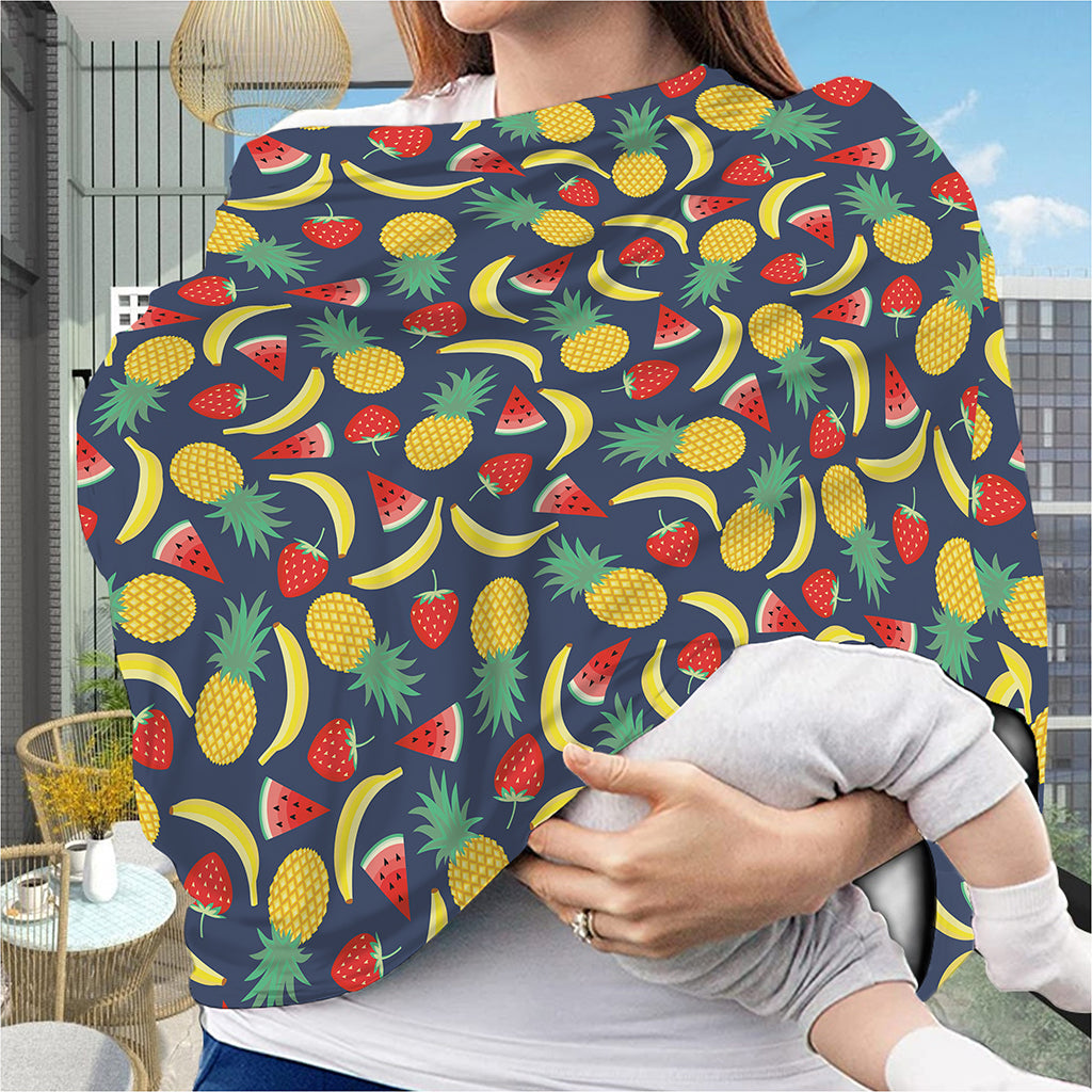 Cute Tropical Fruits Pattern Print Baby Seat Cover