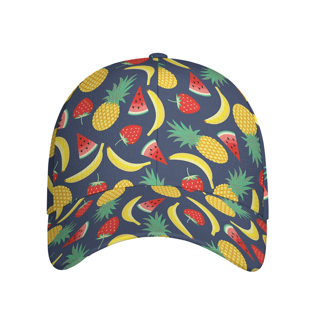 Cute Tropical Fruits Pattern Print Baseball Cap