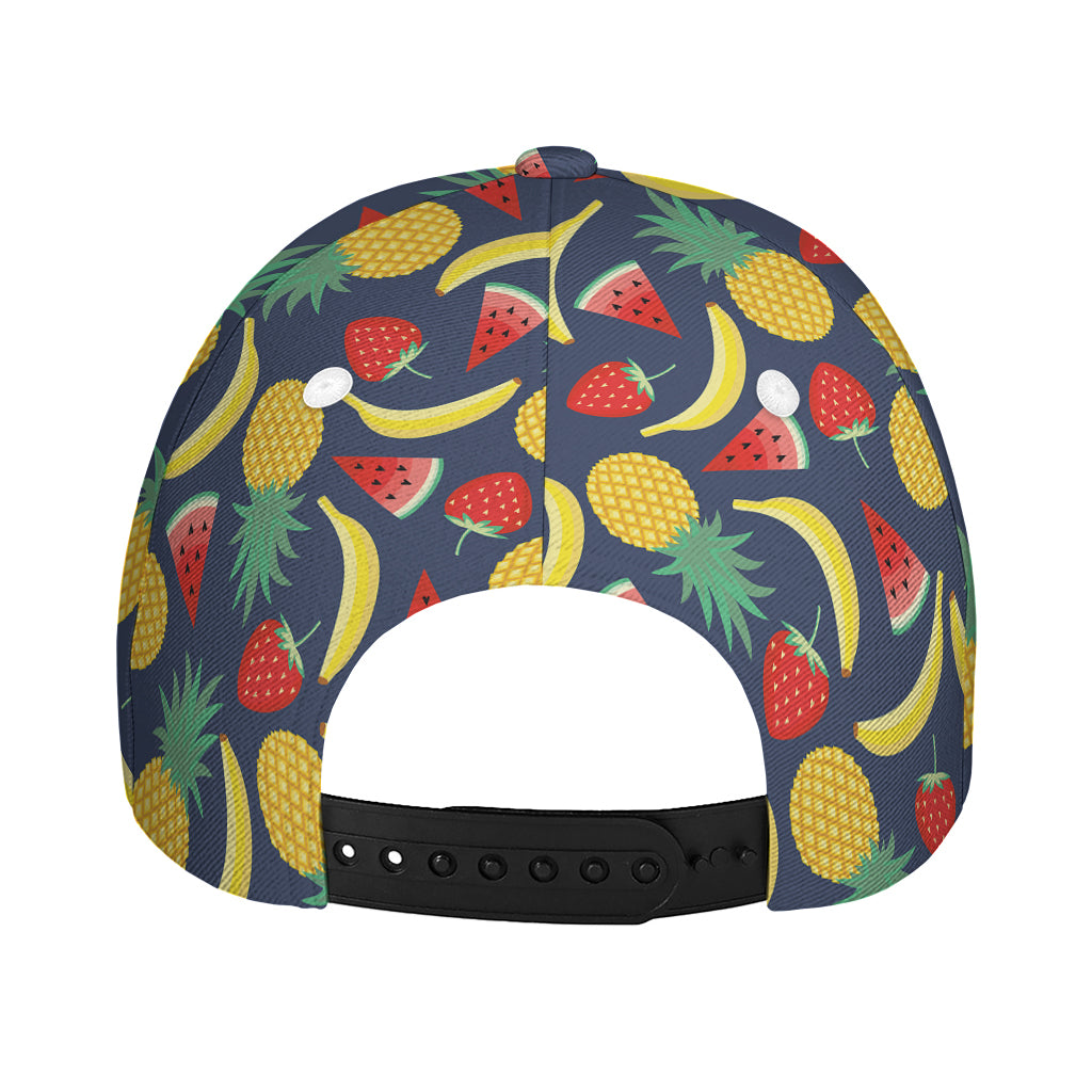Cute Tropical Fruits Pattern Print Baseball Cap