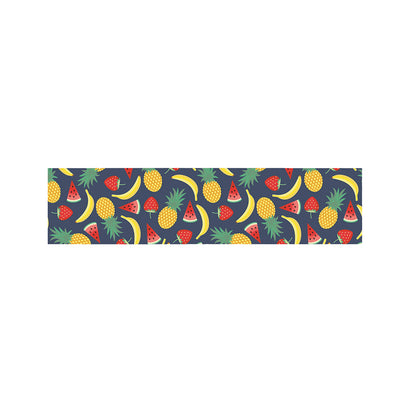 Cute Tropical Fruits Pattern Print Bed Runner