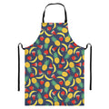 Cute Tropical Fruits Pattern Print Bib Apron With Pocket