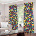 Cute Tropical Fruits Pattern Print Dimout Grommet Curtains