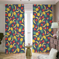 Cute Tropical Fruits Pattern Print Dimout Pencil Pleat Curtains