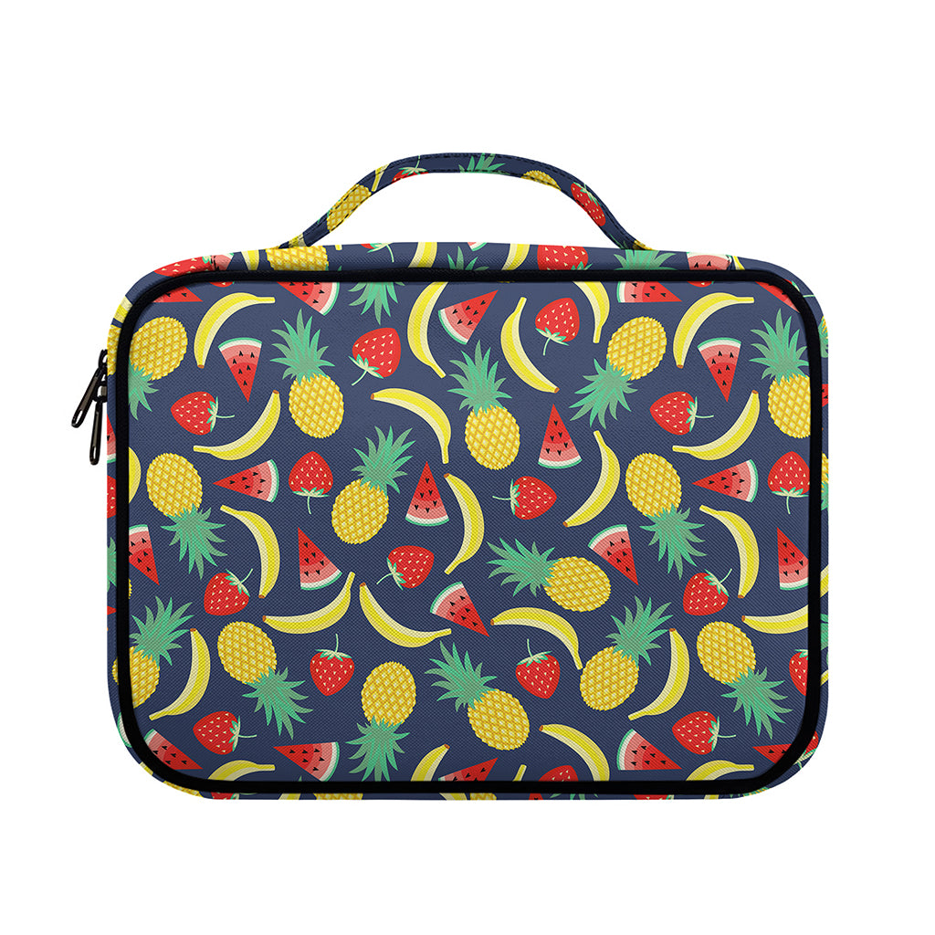 Cute Tropical Fruits Pattern Print Briefcase Bible Bag