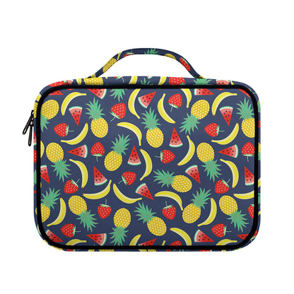 Cute Tropical Fruits Pattern Print Briefcase Bible Bag