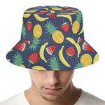 Cute Tropical Fruits Pattern Print Bucket Hat