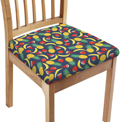 Cute Tropical Fruits Pattern Print Chair Cushion Cover