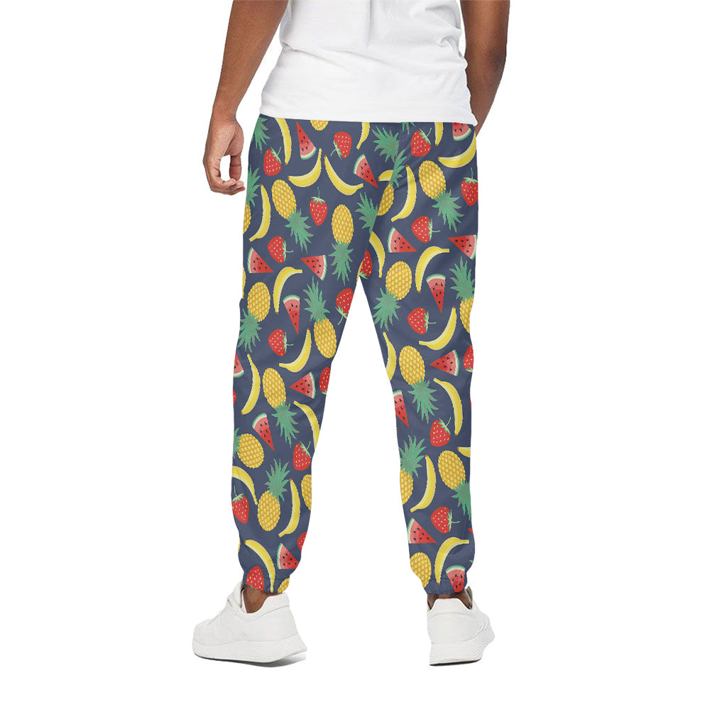 Cute Tropical Fruits Pattern Print Cotton Pants