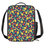 Cute Tropical Fruits Pattern Print Crossbody Lunch Bag