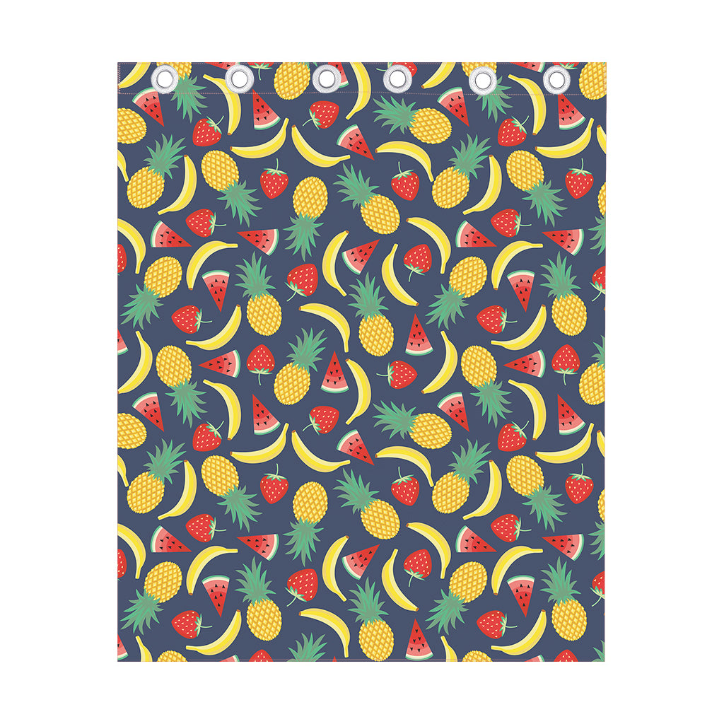 Cute Tropical Fruits Pattern Print Curtain