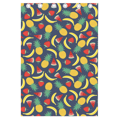 Cute Tropical Fruits Pattern Print Curtain