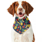 Cute Tropical Fruits Pattern Print Dog Bandana
