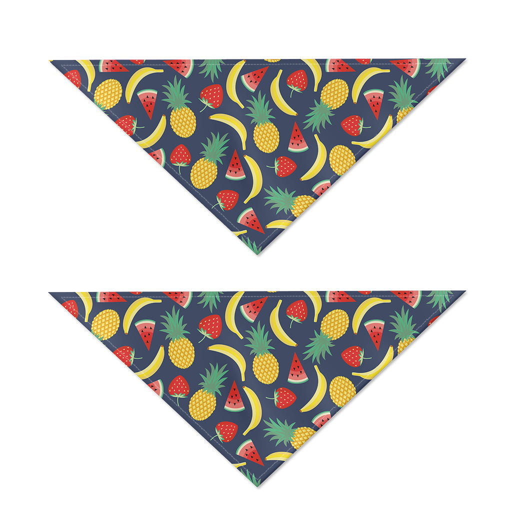 Cute Tropical Fruits Pattern Print Dog Bandana