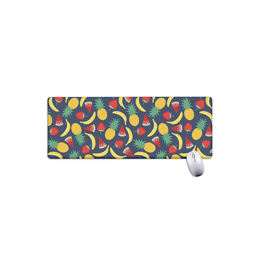 Cute Tropical Fruits Pattern Print Extended Mouse Pad