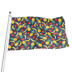 Cute Tropical Fruits Pattern Print Flag