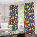 Cute Tropical Fruits Pattern Print Grommet Curtains