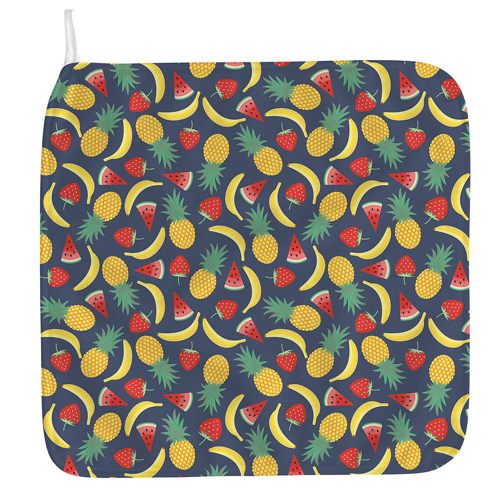 Cute Tropical Fruits Pattern Print Hand Towel