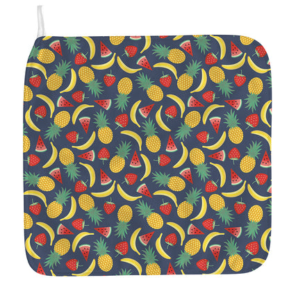 Cute Tropical Fruits Pattern Print Hand Towel