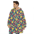 Cute Tropical Fruits Pattern Print Hoodie Blanket