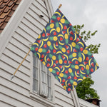 Cute Tropical Fruits Pattern Print House Flag