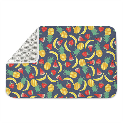Cute Tropical Fruits Pattern Print Indoor Door Mat