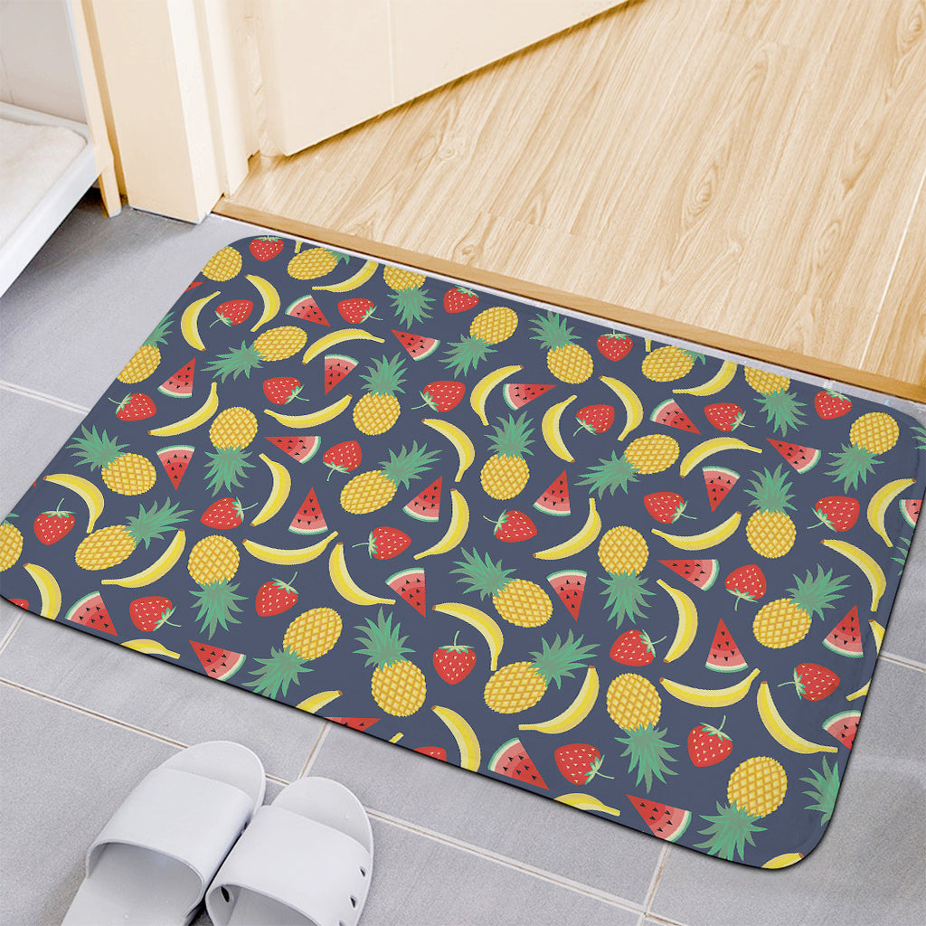 Cute Tropical Fruits Pattern Print Indoor Door Mat