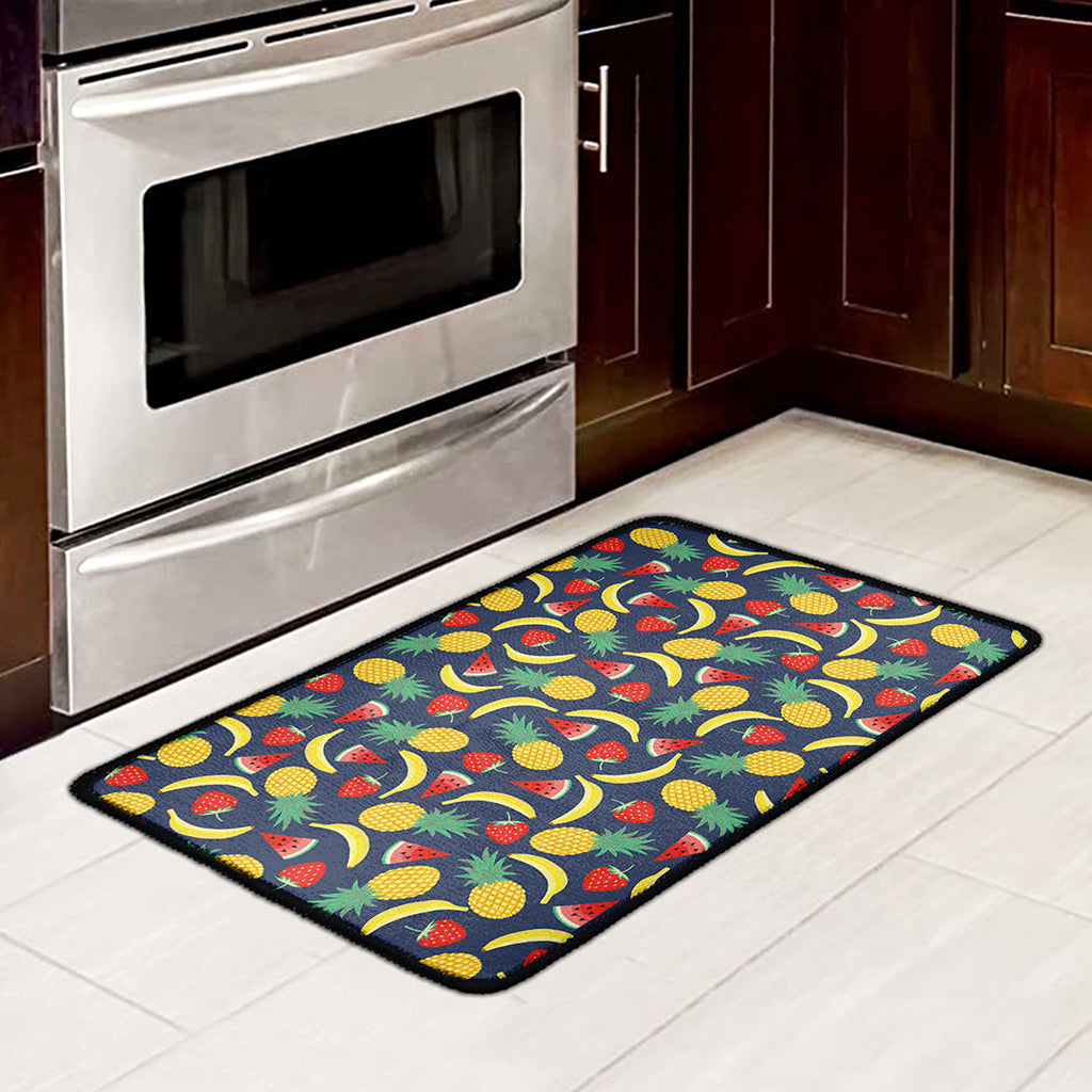 Cute Tropical Fruits Pattern Print Kitchen Mat